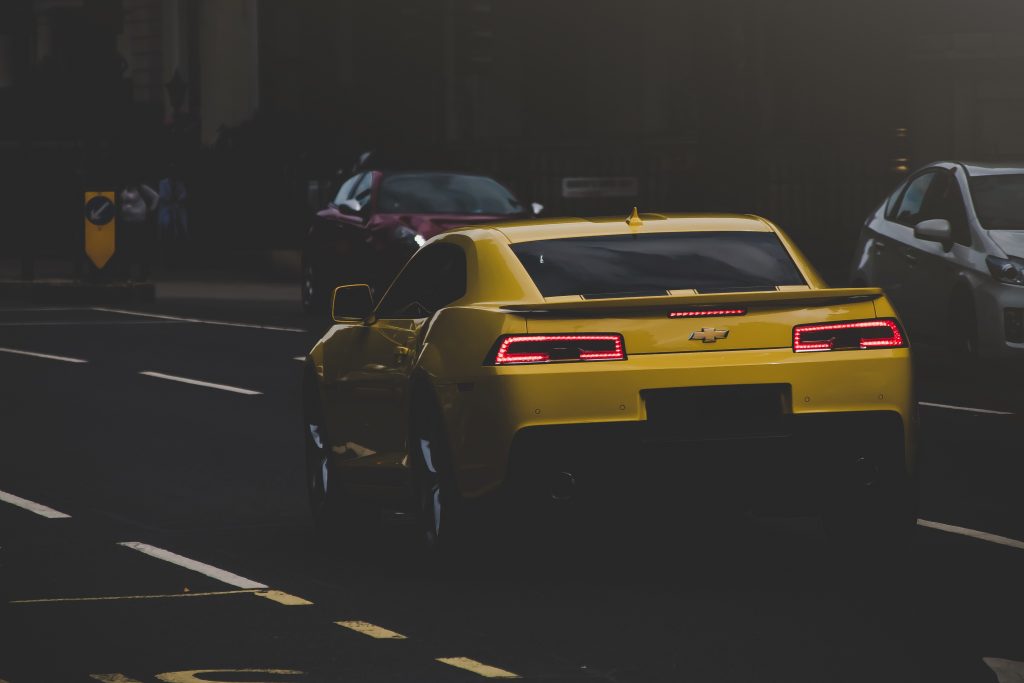Chevrolet Camaro jaune des transformers